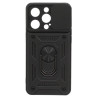 Etui Pancerne CAMSHIELD Ring na telefon Apple iPhone 14 Pro A2890 czarne