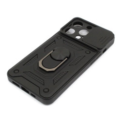 Etui Pancerne CAMSHIELD Ring na telefon Apple iPhone 14 Pro A2890 czarne