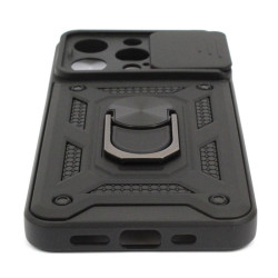 Etui Pancerne CAMSHIELD Ring na telefon Apple iPhone 14 Pro A2890 czarne