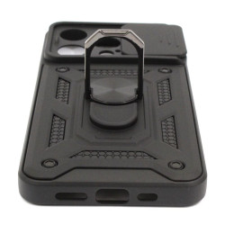 Etui Pancerne CAMSHIELD Ring na telefon Apple iPhone 14 Pro A2890 czarne