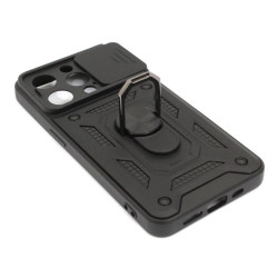 Etui Pancerne CAMSHIELD Ring na telefon Apple iPhone 14 Pro A2890 czarne