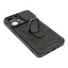 Etui Pancerne CAMSHIELD Ring na telefon Apple iPhone 14 Pro A2890 czarne