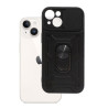 Etui Pancerne CAMSHIELD Ring na telefon Apple iPhone 15 czarne