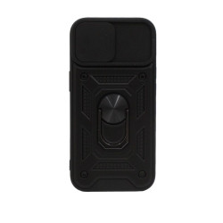 Etui pancerne CamShield Ring na telefon Apple iPhone 15 czarne