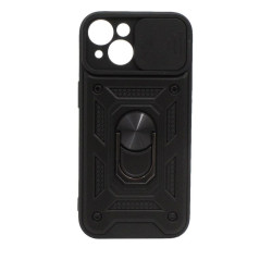 Etui pancerne CamShield Ring na telefon Apple iPhone 15 czarne