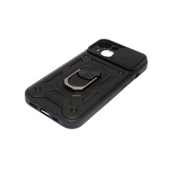 Etui pancerne CamShield Ring na telefon Apple iPhone 15 czarne