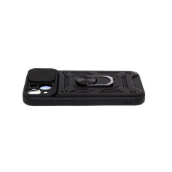 Etui pancerne CamShield Ring na telefon Apple iPhone 15 czarne