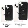 Etui pancerne CamShield Ring na telefon Apple iPhone 15 czarne