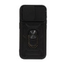 Etui Pancerne CAMSHIELD Ring na telefon Apple iPhone 15 Pro A3102 czarne