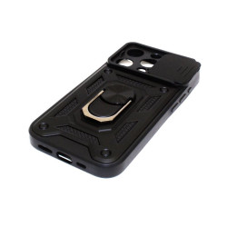 Etui Pancerne CAMSHIELD Ring na telefon Apple iPhone 15 Pro A3102 czarne