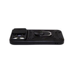 Etui Pancerne CAMSHIELD Ring na telefon Apple iPhone 15 Pro A3102 czarne