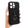 Etui Pancerne CAMSHIELD Ring na telefon Apple iPhone 15 Pro A3102 czarne