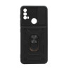 Etui Pancerne CAMSHIELD Ring na telefon motorola moto e20 / e30 / e40 czarne