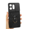 Etui Pancerne CAMSHIELD Ring na telefon motorola edge 50 pro 5G XT2403 czarne