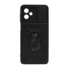 Etui pancerne CamShield Ring na telefon motorola moto g14 4G czarne