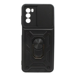 Etui Pancerne CAMSHIELD Ring na telefon motorola moto g52 4G / g71s / g82 5G czarne