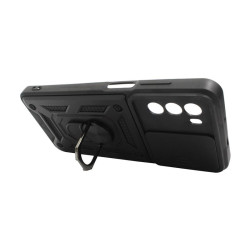 Etui Pancerne CAMSHIELD Ring na telefon motorola moto g52 4G / g71s / g82 5G czarne