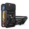 Etui pancerne CamShield Ring na telefon motorola moto g62 5G czarne