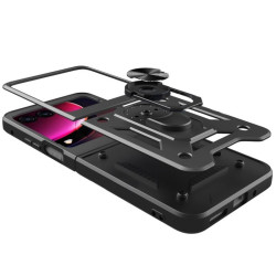 Etui pancerne CamShield Ring na telefon motorola razr 40 5G / razr 40 ultra 5G czarne