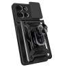 Etui Pancerne CAMSHIELD Ring na telefon motorola moto g75 5G XT2437 czarne