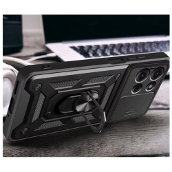 Etui Pancerne CAMSHIELD Ring na telefon motorola moto g75 5G XT2437 czarne