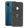 Etui Pancerne CAMSHIELD Ring na telefon Nokia C21+ TA-1424 czarne