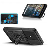 Etui Pancerne CAMSHIELD Ring na telefon Nokia C10 TA-1342 / C20 TA-1352 czarne