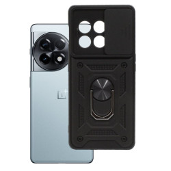 Etui Pancerne CAMSHIELD Ring na telefon OnePlus Ace 2 PHK110 / 11R 5G CPH2487 czarne