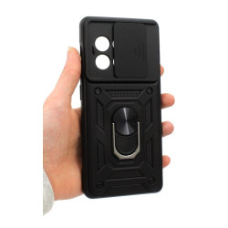 Etui Pancerne CAMSHIELD Ring na telefon OnePlus Ace 2 PHK110 / 11R 5G CPH2487 czarne