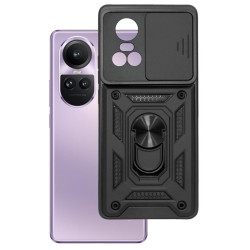 Etui Pancerne CAMSHIELD Ring na telefon OPPO Reno 10 5G CPH2531 / 10 Pro 5G CPH2525 czarne