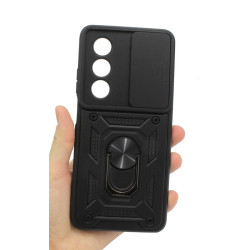Etui pancerne CamShield Ring na telefon OPPO A80 5G czarne
