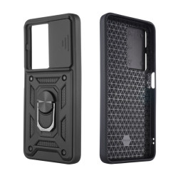 Etui Pancerne CAMSHIELD Ring na telefon OPPO A5 5G 2025 CPH2735 / A5m 4G CPH2727 czarne