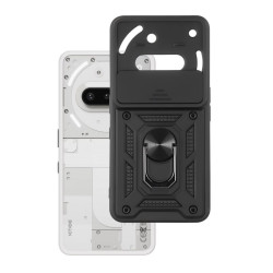 Etui Pancerne CAMSHIELD Ring na telefon Nothing Phone 3a 5G A059 czarne