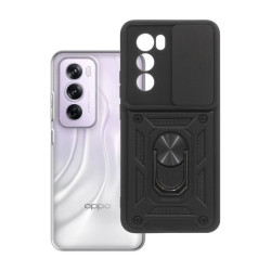 Etui Pancerne CAMSHIELD Ring na telefon OPPO Reno 12 Pro 5G CPH2629 czarne