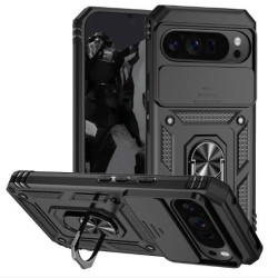 Etui Pancerne CAMSHIELD Ring na telefon Google Pixel 10 Pro XL 5G czarne