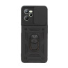 Etui Pancerne CAMSHIELD Ring na telefon Realme C35 / Narzo 50A Prime czarne