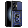 Etui Pancerne CAMSHIELD Ring na telefon Realme C55 RMX3710 granatowe