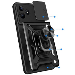 Etui pancerne CamShield Ring na telefon Realme C53 czarne