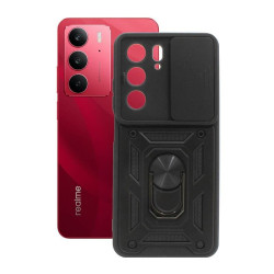 Etui Pancerne CAMSHIELD Ring na telefon Realme C75 4G RMX3941 / 14x 5G RMX3943 czarne