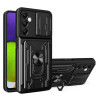 Etui Pancerne CAMSHIELD Ring na telefon Samsung Galaxy A05s A057 czarne