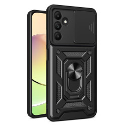 Etui Pancerne CAMSHIELD Ring na telefon Samsung Galaxy A15 4G A155 / 5G A156 czarne