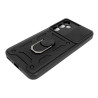 Etui Pancerne CAMSHIELD Ring na telefon Samsung Galaxy A35 5G A356 czarne