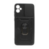 Etui Pancerne CAMSHIELD Ring na telefon Samsung Galaxy A05 A055 czarne