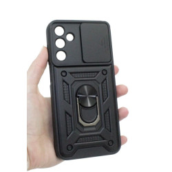 Etui Pancerne CAMSHIELD Ring na telefon Samsung Galaxy M15 5G M156 / A15 4G A155 / A15 5G A156 czarne