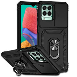 Etui Pancerne CAMSHIELD Ring na telefon Samsung Galaxy M33 5G M336K czarne