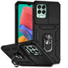 Etui Pancerne CAMSHIELD Ring na telefon Samsung Galaxy M33 5G M336K czarne