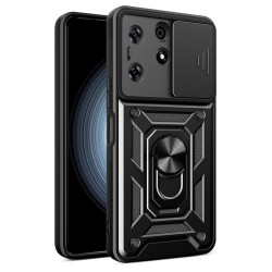 Tecno Spark 10 Pro etui, CAMSHIELD ring czarne, etui Tecno Spark 10 Pro, Tecno Spark 10 etui, case, pokrowiec, futerał