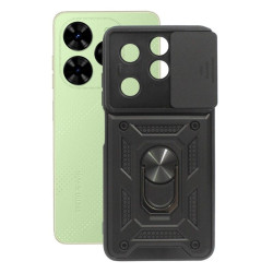 Etui Pancerne CAMSHIELD Ring na telefon Tecno Spark GO 2024 BG6 czarne
