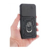 Etui pancerne CamShield Ring na telefon Vivo X200 FE 5G czarne