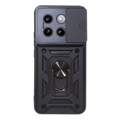 Etui Pancerne CAMSHIELD Ring na telefon Xiaomi 14 Pro 5G czarne